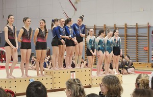 Romane, Auregane, Lomé 2ème en GAF Fédéral interdépartementale équipe 14 et +