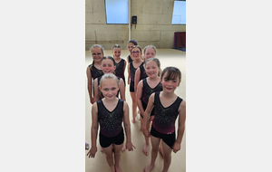 Eva, Soline, Suzon et Colombe (à gauche) 4ème Fédéral B 10 / 11 ans et Taïs, Anouck, Ninon, Lola et Méline 8ème Fédéral B 10 / 11 ans