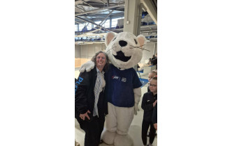 Hermigym en très bonne compagnie avec Caroline notre cheffe de délégation et vice-présidente du club !