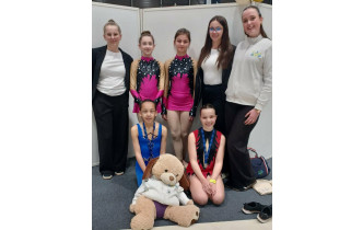 Le duo régional B TC avec Lenna (2ème) et Lya (3ème)